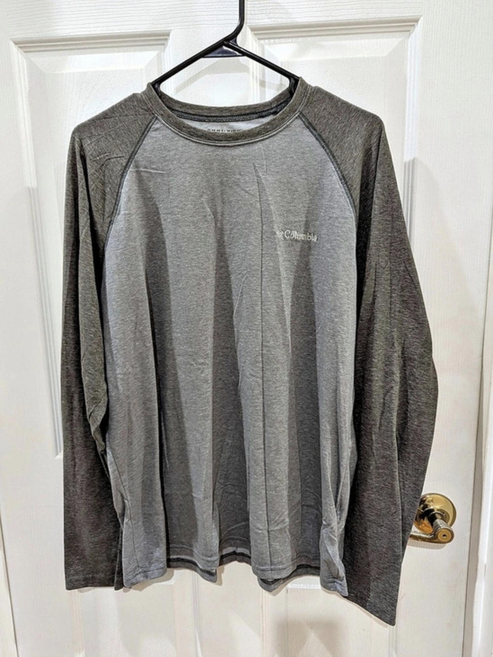 Columbia Long-Sleeve Shirt Gray Size Large